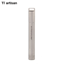 Tiartisan Pocket Toothpick Holder Eco-Friendly Ultralight Portable Titanium Pill Case Container For Travel 2024 - buy cheap