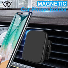 Универсальный магнитный автомобильный держатель Vent 360 градусов GPS Стенд Air Vent Mount Мобильный смартфон Подставка для iPhone X 7 Xs Макс Xiaomi mi 8 2024 - купить недорого