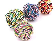 200PCS New Pet Puppy Rope Dogs Cottons Chews Toy Ball Play Braided Bone Knot For Fun 2024 - buy cheap