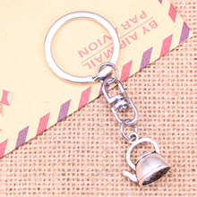 20pcs New Fashion Keychain 20x17x10mm teapot kettle Pendants DIY Men Jewelry Car Key Chain Ring Holder Souvenir For Gift 2024 - buy cheap