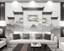 Chinese style horse head wall landscape 3d wallpaper murals papel de parede for restaurant living room TV sofa wall bedroom cafe 2024 - buy cheap