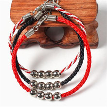 3 cores moda mão-tecido pulseira corda vermelha pulseira pulseiras bonitos para meninas famele belo presente frete grátis 2024 - compre barato