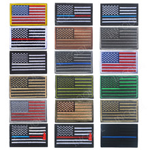 American Flag Embroidery Patch USA US Flags Patch Military Tactical Patches Emblem Appliques Shoulder Embroidered Badges 2024 - buy cheap