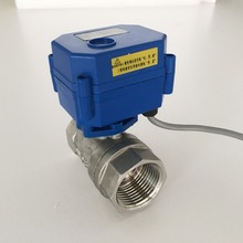 Válvula de esfera elétrica bidirecional, dn15, 1/4 ", de aço inoxidável, dc 5v, 12v, dc 24v, ac, 1/2 v, cr01, cr02, cr03, cr04, cr05, válvula motorizada para água