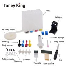 Toney King Diy Ciss Ink Tank For HP 121 XL Cartridge Deskjet F4283 F2423 F2483 F2493 F4213 F4275 Printer Continuous Ink System 2024 - buy cheap