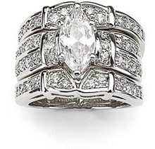 choucong Marquise Cut 5A Zircon Cz 14KT White Gold filled Wedding Band Ring Set Sz 5-11 Free shipping 2024 - buy cheap