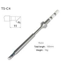 1PCS TS-C4 Headd Replacement Solder Tip For Mini TS100 Digital Soldering Iron Replacement Tip Lead Free Electric Soldering Iron 2024 - buy cheap