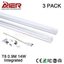 CE ROHS T8 integrated led tube 900mm 3pcs/lot AC85-265V 2024 - buy cheap