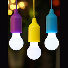 Portable Colorful Pull Cord LED Light Bulb Outdoor Street Retro Lighting Tent Camping Garden Hanging Night Lights Emergency Lamp 2024 - buy cheap