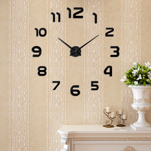 ¡Nuevo! Reloj de pared de Metal moderno DIY de Muhsein 2019, reloj de pared de acrílico con espejo de Metal para decoración del hogar, relojes de envío gratuito 2024 - compra barato