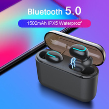 Bluetooth 5,0 наушники TWS беспроводные наушники Blutooth наушники гарнитура спортивные наушники игровая гарнитура телефон PK HBQ 2024 - купить недорого
