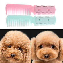 New Portable Pet Dog Cat Hair Trimmer 2 Razors Grooming Comb Cutting Randomly 2024 - buy cheap