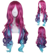 Fashion Cheap Long Wavy Harajuku Lolita Wig Cosplay Costume Synthetic Hair Ombre Wigs For Women 2024 - buy cheap