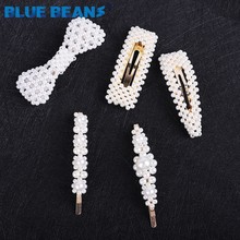 Fashion Simulated-Pearl Hair Clip for Women Design Barrette Elegant Korea Hairpin Hair Styling Wedding Party Female Accessories 2024 - buy cheap