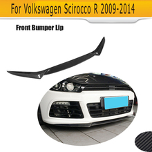 Автомобильный передний бампер из углеродного волокна, спойлер для Volkswagen VW Scirocco R 2009-2014, нестандартный 2024 - купить недорого