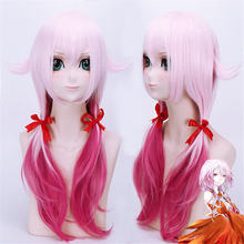 Japanese Anime Guilty Crown (GC) Yuzuriha Inori Cosplay Wig Halloween,Party,Stage,Play Pink Rose Long Hair High quality 2024 - buy cheap