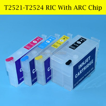 10 Sets/Lot Empty Refill Ink Cartridge For Epson T2521-T2524/252 T252 For Epson Printer 7610 WF-3620 WF-3640 With ARC Chip 2024 - buy cheap