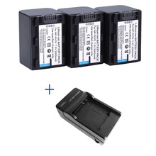 3* 3000mAh NP-FH70 FH70 Li-ion Batteries + 1* Charger for Sony FH100 FH50 FH30 SR10E free shipping 2024 - buy cheap