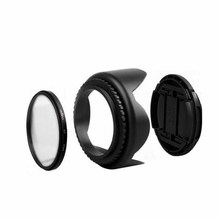 49mm UV Filter+Lens Cap+Flower Lens Hood for Canon EOS 400D 450D 1000D 500D 550D 600D 650D 700D 100D 1100D Nikon Sony DSLR 2024 - buy cheap