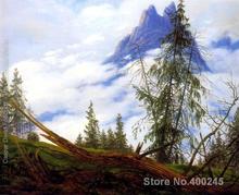 Mountain Peak with Drifting Clouds by Caspar David Friedrich paintings For sale Home Decor Hand painted High quality 2024 - buy cheap