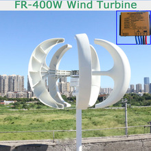 Hot selling ! Vertical wind turbine permanent magnet generator 3 phase 400W 12V24V vertical windmill with controller 2024 - buy cheap