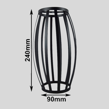 iron black M10 hole lamp shade D90mmX240 iron cage edison lamp shade DIY black iron house shade for lighting 2024 - buy cheap