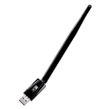 Беспроводная сетевая карта Chielecna USB 2,0 150 Мбит/с 802.11n/g/b USB Сетевая LAN Карта WiFi беспроводной адаптер с антенной 5dBi 2024 - купить недорого