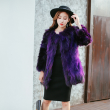 Women Genuine 100% Raccoon Fur Coat Factory 6 Colors Real Coat Winter Clothes New Brannd Female Dropshipping Overcoat sr624 2024 - buy cheap