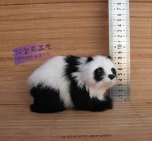 Panda de juguete pequeño y bonito de polietileno y piel, muñeco de panda blanco y negro, alrededor de 13x8x9cm, 2460 2024 - compra barato