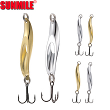 SUNMILE Fishing Trout Spinning Spoon Lure ,2.5g/5g VMC Hook Ultralight Metal Lures Pesca Artificial Hard Bait For Bass Pike 2024 - buy cheap
