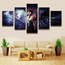 HD Printed Canvas Modern Pictures Living Room 5 Panel Game Character Painting Wall Art Modular Poster Home Decoration Frame 2024 - buy cheap