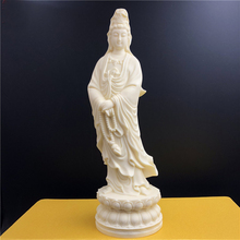 22CM TALL GOOD 2020 HOME  SHOP ROOM Efficacious Bless Health GOOD LUCK bring wealth Guanyin Buddha Bodhisattva Carving statue 2024 - buy cheap