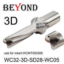 BEYOND WC-insertos de carburo de WC32-3D-SD28-WC05 sd28,5, Herramientas CNC indexables, para perforación en U, WCMT, WCMT050308, 28mm, 28,5mm 2024 - compra barato