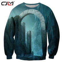 CJLM hoodie sweatshirt loose holy door 3D coat printing door hip hop large size clothing male autumn pullover Dropship supplier 2024 - buy cheap