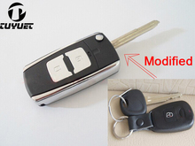 Uncut Blade Modified Flip Remote Key Shell 2 Buttons For Hyundai Elantra 2024 - buy cheap