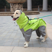 Gran Perro impermeable ropa de mono con capucha chaquetas impermeables para lluvia abrigo Golden Retriever Labrador impermeable S-7XL 2024 - compra barato