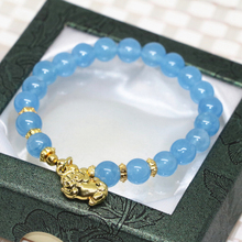 15style 6mm 8mm round beads strand bracelet bangle natural stone dyed chalcedony jades beads women bangle jewelry 7.5inch B2037 2024 - buy cheap