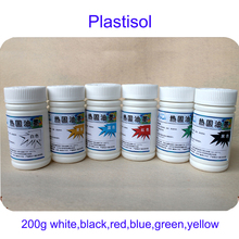 Botella de tinta Plastisol ambiental para prensa de pantalla, 200g, una botella 2024 - compra barato