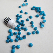 200pcs Cute S-15 5mm Nail Art Blue Resin Half-Ball Nail Art Decoration 2024 - buy cheap