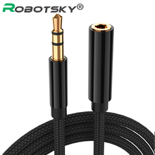 AUX кабель 3,5 мм аудио кабель-удлинитель Jack 0,5 м/1 м/1,8 м/3 м/5 м кабель для наушников для автомобильных наушников 2024 - купить недорого