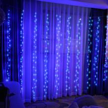 300 LED/PC Curtain Icicle String Light  Indoor Drop LED Party Garden Stage Outdoor Decorative Light Christmas birthday 2024 - buy cheap