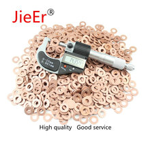 30 PCS/lot  7mm-9mm  common rail injector repair kits 1-3mm thickness common rail injector nozzle sealing copper pad gasket 2024 - buy cheap