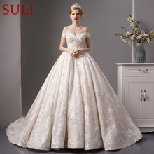 SL-6071 de encaje completo, hermoso vestido de novia, 2019 2024 - compra barato