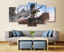 Canvas Painting Print Modular 5 Pieces Poster Wall Art HD Ghost Blade Angel Princess Pictures Home Decor Artwork Bedroom Frame 2024 - buy cheap