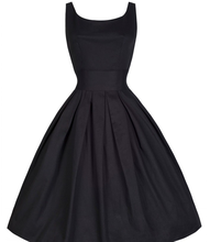Audrey Hepburn 50s Rockabilly Dress Ball Gown Vintage 2018 Dress Plus Size O-Neck Sleeveless Solid Ladies Tunic Vestidos ** 2024 - buy cheap