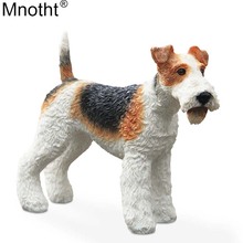 Mnotht-juguete de colección, perro Fox Terrier, perro de simulación, perro en espiral, resina de alta calidad para figura de acción, accesorio de escena, m5n, 1/6 2024 - compra barato