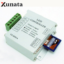 Mini SD Card RGB Pixel controller WS2811 WS2812B LPD6803 SK6812 TM1809 UCS1903 DMX512 Full color controller DC 12-24V / DC 5V 2024 - buy cheap