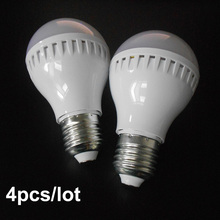 4pcs/lot Smart LED sound activated led sensor lamp light e27 AC220V AC230V AC240V 3W 5W 7W free shipping 2024 - buy cheap