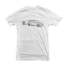 Germany Classic Car 1 Series E87 Car Outline T-Shirt For Bimmer Owners And Fans Graphic Hd 2019 Fashion Cotton Graphic T Shirts 2024 - buy cheap