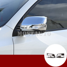 Для Toyota Land Cruiser Prado FJ150 ABS Хромированная накладка на зеркало заднего вида 2010-2020 2 шт. автомобильные аксессуары интерьер 2024 - купить недорого